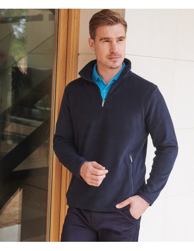H-H858-Micropolaire à fermeture éclair 1/4 HOMMES